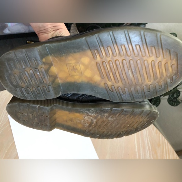 Dr. Martens|Girls size 3 black combat boots with side zip,1460J•••Used condition - Picture 7 of 8